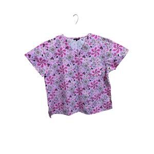 Just Love Pink Scrub Top Women’s Size 3X
